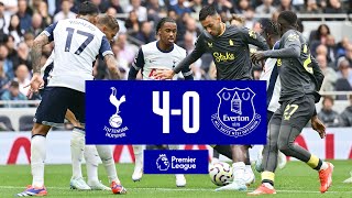 TOTTENHAM 40 EVERTON  Premier League highlights [upl. by Eboj]