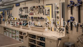 PEDULLA STUDIO  My 30ft Tool Wall [upl. by Carlin]