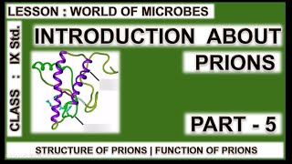 Introduction about Prions  World of Microbes  Class 9  Tamil [upl. by Lynett]