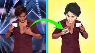 Shin Lim AGT Auditions Amazing Card Trick Secret Revealed  ACE [upl. by Llirrem]