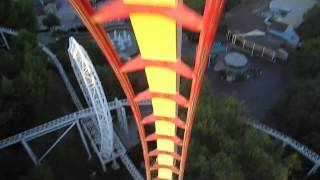 Tatsu Front Seat onride HD POV Six Flags Magic Mountain [upl. by Iveksarap]