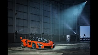 The McLaren Senna laying down rubber at the new McLaren Composites Technology Centre [upl. by Garreth]