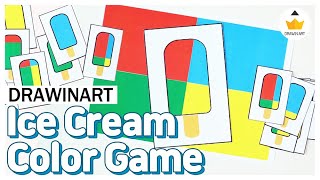 Color Matching Game Ice Cream activity for Toddlers amp Preschoolers ENG sub [upl. by Higbee]