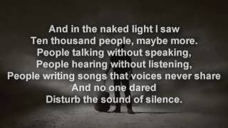 Disturbed  The Sound of Silence LYRICS [upl. by Dnalyar]