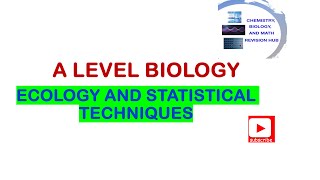 A level  Biology  Edexcel  Topic 5B  Ecology and statistical techniques [upl. by Yessak]