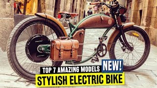 7 New Electric Bikes w Old School Designs and Retro Bicycle Accessories [upl. by Orpah988]