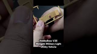 HobbyBoss 135 Mengshi Military Light Utility Vehicle plamo hobbyboss plasticmodelkit tamiya [upl. by Kalle]