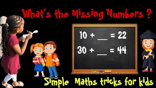 Simple Maths Homework Tricks for kids Find the Missing Numbers  Year 1  2 amp 3 [upl. by Helali]