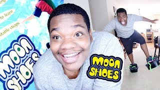 REACTING TO 90s TOYS MOON SHOES I almost died [upl. by Ardnasella199]