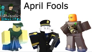 Tower Defense Simulator TDS APRIL FOOLS Update In A Nutshell Roblox [upl. by Eehtomit736]