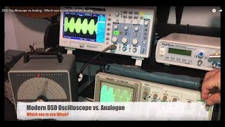 DSO Oscilloscope vs Analog  When I use which one and why [upl. by Einnel615]