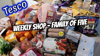 How Much Did I Spend at Tesco Family of 5 Grocery Haul [upl. by Morris]