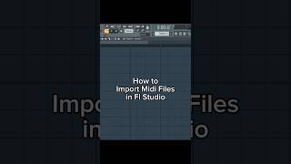 How to Import Midi Files Fl Studio shorts feedshorts flstudio flstudiotutorial [upl. by Sylirama]