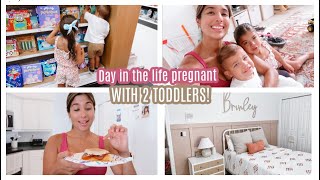 DITL  Baby 3 gender reveal What I eat in a day amp Toddler girl room reveal  baby walker [upl. by Hueston]