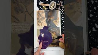 Witchy 🖤🤎 ASMR Scrapbook Journal With Me shorts [upl. by Ydderf679]