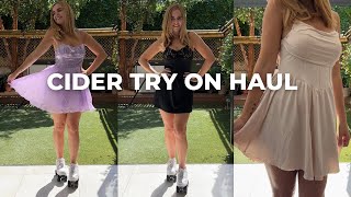 CIDER DRESSES TRY ON HAUL ON SKATES [upl. by Ettennan441]