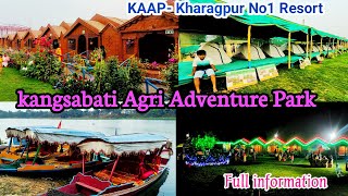 Kangsabati Agri Adventure Park  New Resort In Kharagpur amp Medinipur  Kgp No 1 Tourist place [upl. by Einna471]