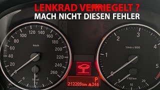 BMW Lenkradverriegelung verspannt Diese Tricks solltest du kennen [upl. by Nomrah404]