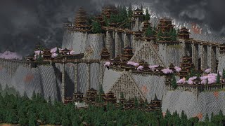 Japanese Fortress  Minecraft Timelapse FREE DOWNLOAD [upl. by Kaete970]