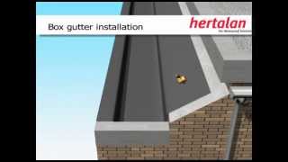 Hertalan EPDM Box gutter installation [upl. by Waki]