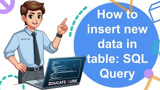 Insert New Data in Table SQL Query [upl. by Dlanar573]