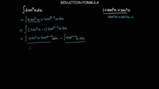 Reduction formula for tann X [upl. by Rosemary]