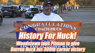 Woodstown 2 Pitman 1  HS Boys Soccer  Darren Huck 300th career victory [upl. by Arhez723]