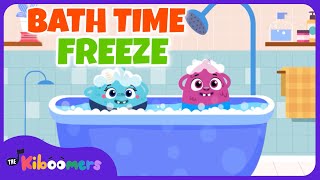 Bath Time Song  The Kiboomers Freeze Dance Songs for Bathtime [upl. by Enorel206]