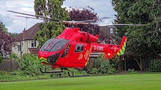 Air Ambulance MD902 startup amp takeoff Rayners Lane [upl. by Hadeehsar193]