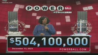 Powerball Numbers December 13 2023  504 Million Jackpot [upl. by Sheree]