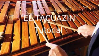 EL TACUAZIN Tutorial marimba [upl. by Lull]