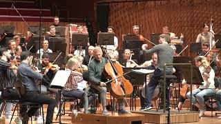 Alban Gerhardt rehearses the beginning of Prokofievs Cellosymphony [upl. by Aicilif]