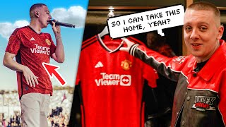 How Aitch Wore An UNRELEASED United Top At Glastonbury 😮🎪 [upl. by Zoellick]