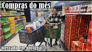 COMPRAS DO MÊS NO MERCADONA🛒Quanto gastamos MERCADO EM Portugal 🇵🇹 [upl. by Cheyney]