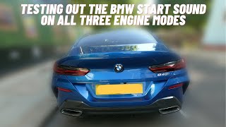 2020 BMW 840i Cold Start Sound On All 3 Engine Modes  Sport Comfort amp ECO Pro [upl. by Meehan729]