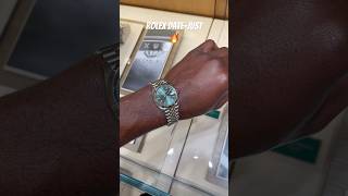 Rolex Datejust 36mm mint green dial jubilee fluted bezel rolex watch trending trendingshorts [upl. by Rufina]