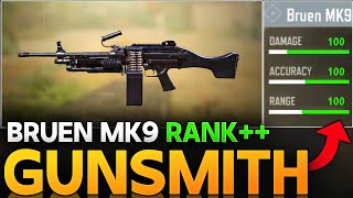 BRUEN MK9 BEST GUNSMITH IN CALL OF DUTY MOBILE  BRUEN MK9 RANK BUILD [upl. by Zsuedat59]