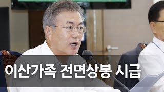 문 대통령 quot이산가족 생사확인·화상상시상봉·서신교환·고향방문 전면화quot  연합뉴스 Yonhapnews [upl. by Ahsiekan]