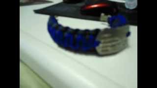 paracord dog tags bracelet [upl. by Aidam121]