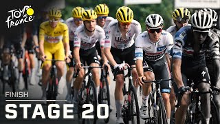 Highlights 2024 Tour de France Stage 20 finish  Cycling on NBC Sports [upl. by Inalaek291]