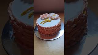 Mini cake  half pound cakewave cake  ruffle cake design cakedecoration cakedesign cake [upl. by Nwahc]