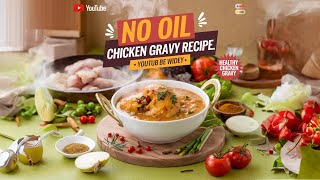 No oil Cooking  Chicken gravy masala  shabzspices nooilcooking nooilrecipe nooilrecipes short [upl. by Perce108]