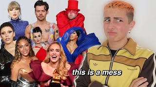 Reacting to Grammys 2023 Red Carpet Outfits this is out of control [upl. by Ahselyt]