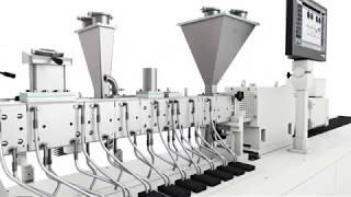 KraussMaffei Berstoff ZE28 BluePower twin screw extruder [upl. by Nuawaj]