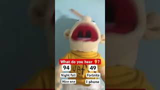 What do you hear 👂 funny comedy memes funnymemes jokes iphone trending fornite tiktok [upl. by Essex204]