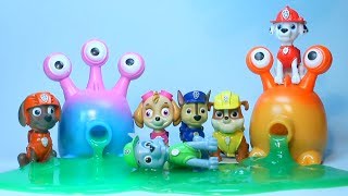 PATRULLA CANINA y los MONSTRUOS COME MOCOS Paw patrol patrulla cachorros bebes toys juguetes [upl. by Mulloy981]