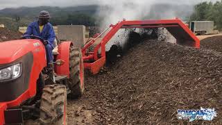 PTO Compost Windrow Turner WN 3000 CT  TOMCAT Chippers Compost Recycling Orchard Waste Renewal [upl. by Menedez29]