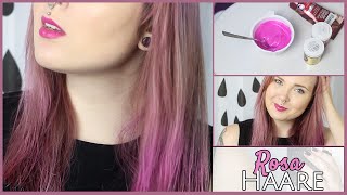 ROSA ZUCKERWATTE HAARE tönen  Tutorial  momentane Haarfarbe  vegane Produkte [upl. by Durkee]