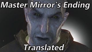 The Witcher 3  Hearts of Stone  Translated Ending  What Master Mirror said Gaunter ODimm [upl. by Mw206]