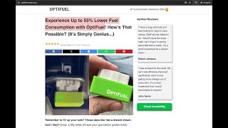 OptiFuel Fuel Saver Review Miracle or Scam Uncover the Truth Behind the 55 Fuel Savings Claim [upl. by Alilahk]